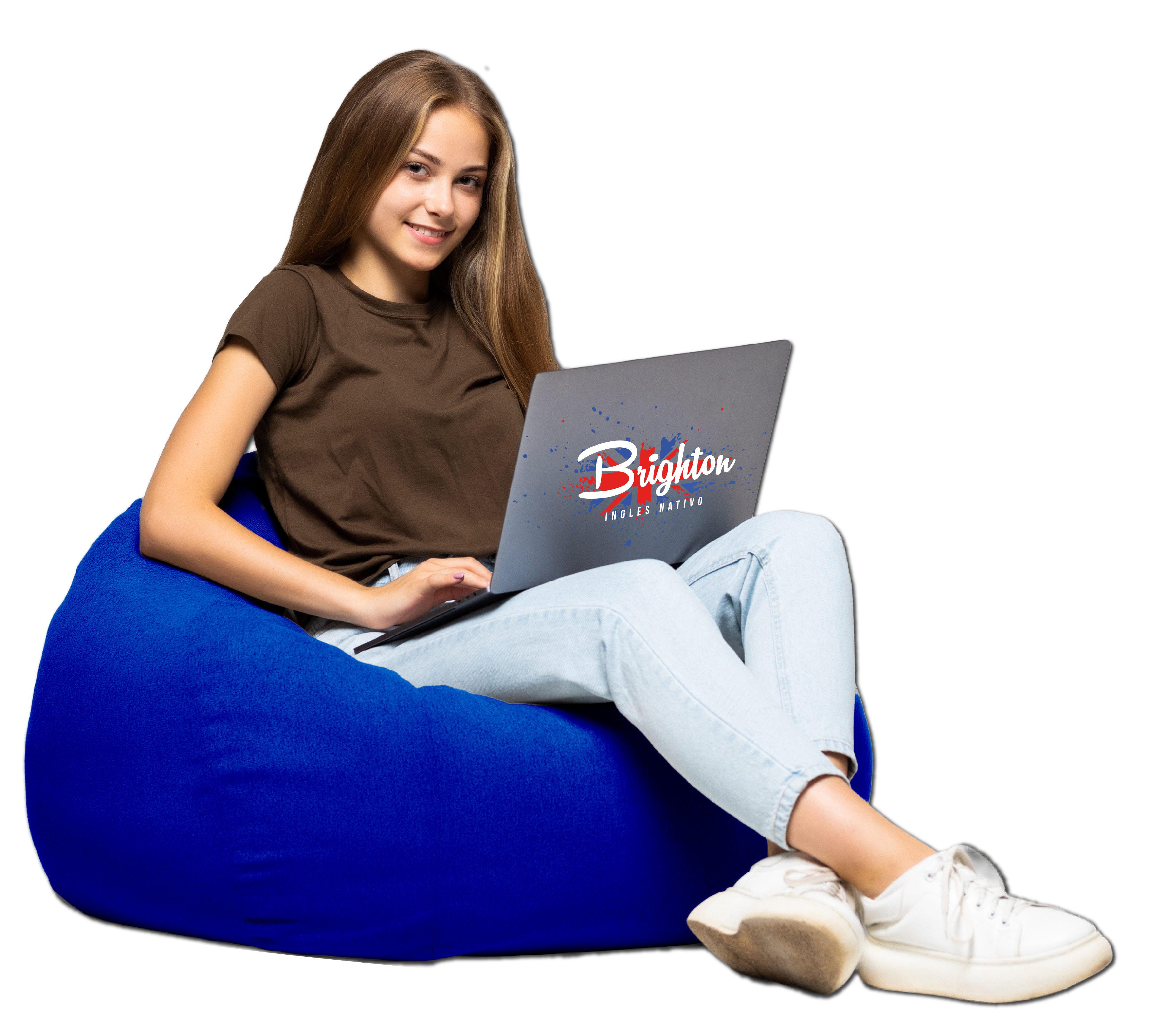 Estudiante Brighton en Puff Azul